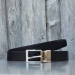 Slim Reversible Brown/Black 30mm 100% Real Leather Belt - Image 7
