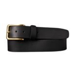 The Alchemist Belt - Black Leather Belt With Gold Buckle - Image 9