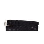 The Veneto Belt - Brown Braided Embossed Full Grain Leather Belt - Image 5