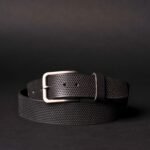 The Matrix Belt - Brown Perforated 100% Full-Grain Leather Belt - Image 4