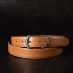 The Harvey Dent Belt - Extra Slim 30 mm Reversible Stitched Full-Grain Pebbled Leather Belt - Image 3