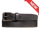 The Spartan Belt - Tan Leather Belt With Leather Wrapped Buckle - Image 9