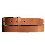 The Spartan Belt - Tan Leather Belt With Leather Wrapped Buckle - Image 10