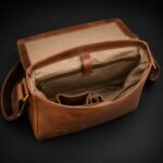 Madrid - Distressed Full-Grain Leather Laptop Bag - Image 9