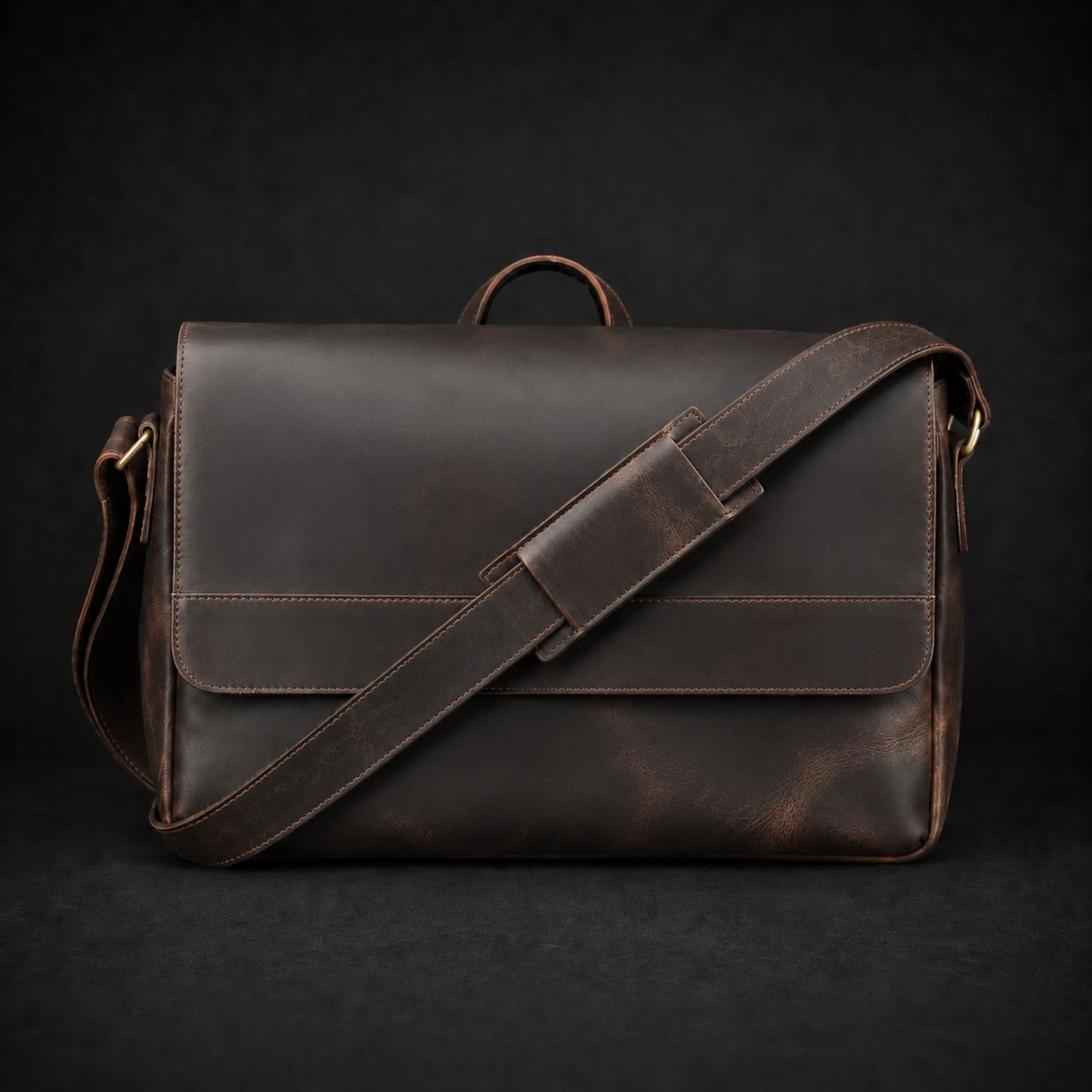 Untitled_design_-_2026-07-06T160631.339.jpg Madrid - Distressed Full-Grain Leather Laptop Bag - Image 1