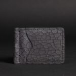 The Pinnacle Wallet - Limited Edition Black Slim Money Clip Crackled Pattern
