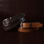 The Harvey Dent Belt - Reversible Stitched Full-Grain Pebbled Leather Belt - Image 2