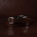 The Harvey Dent Belt - Reversible Black/Brown 100% Real Leather Belt - Image 4