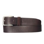 The Matrix Belt - Brown Perforated 100% Full-Grain Leather Belt - Image 7