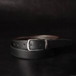 The Harvey Dent Belt - Extra Slim 30 mm Reversible Stitched Full-Grain Pebbled Leather Belt - Image 5