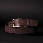 The Matrix Belt - Black Perforated 100% Full-Grain Leather Belt - Image 5