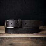 The Crest Belt - Slim Brown 35mm 100% Full-Grain Leather Belt - Image 6