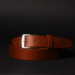 The Crest Belt - Slim Black 35mm 100% Full-Grain Leather Belt - Image 9