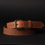The Voyager Belt - Stitched Full-Grain Distressed Leather Belt - Image 3