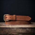 The Voyager Belt - Stitched Full-Grain Distressed Leather Belt - Image 2
