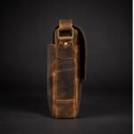 Madrid - Distressed Full-Grain Leather Laptop Bag - Image 6