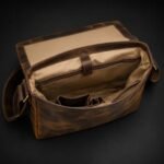 Madrid - Distressed Full-Grain Leather Laptop Bag - Image 5