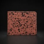 The Terracotta Splatter Wallet - Premium Nappa Full Grain Leather Hand Stitched Wallet
