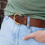 Snake Skin Embossed 100 % Real Leather Belt Made in Canada - Image 5