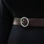 Sempre - Cognac Vachetta Leather Waist Belt with Circular Buckle - Made in Canada - Image 8