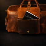 The Voyager Duffle - Cognac Full-Grain Distressed Leather Duffle Bag - Image 10